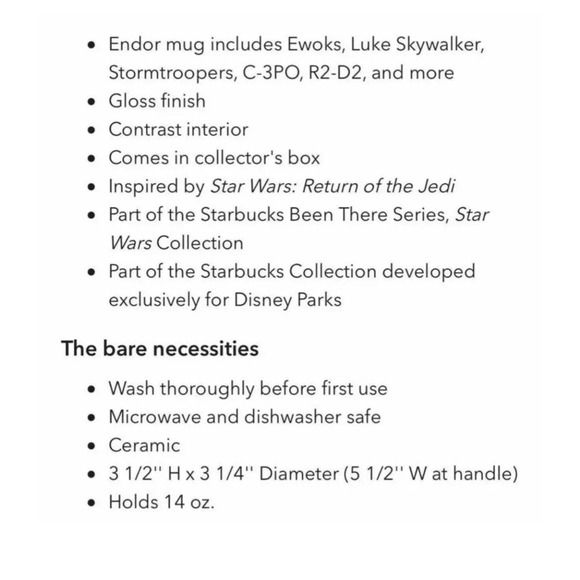 🔥 2021 Starbucks Star Wars Cups Set Tatooine Endor Batuu Been There Series Mugs - Picture 16 of 16